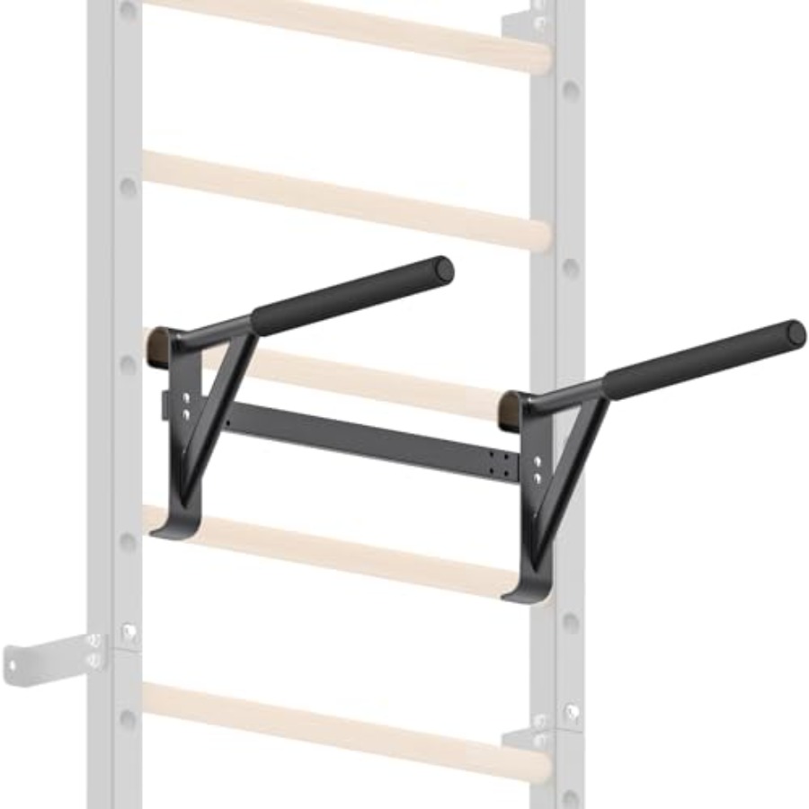 Home Gym Pull Up - عارضة جدارية للجمباز 2x2، سلم سويدي