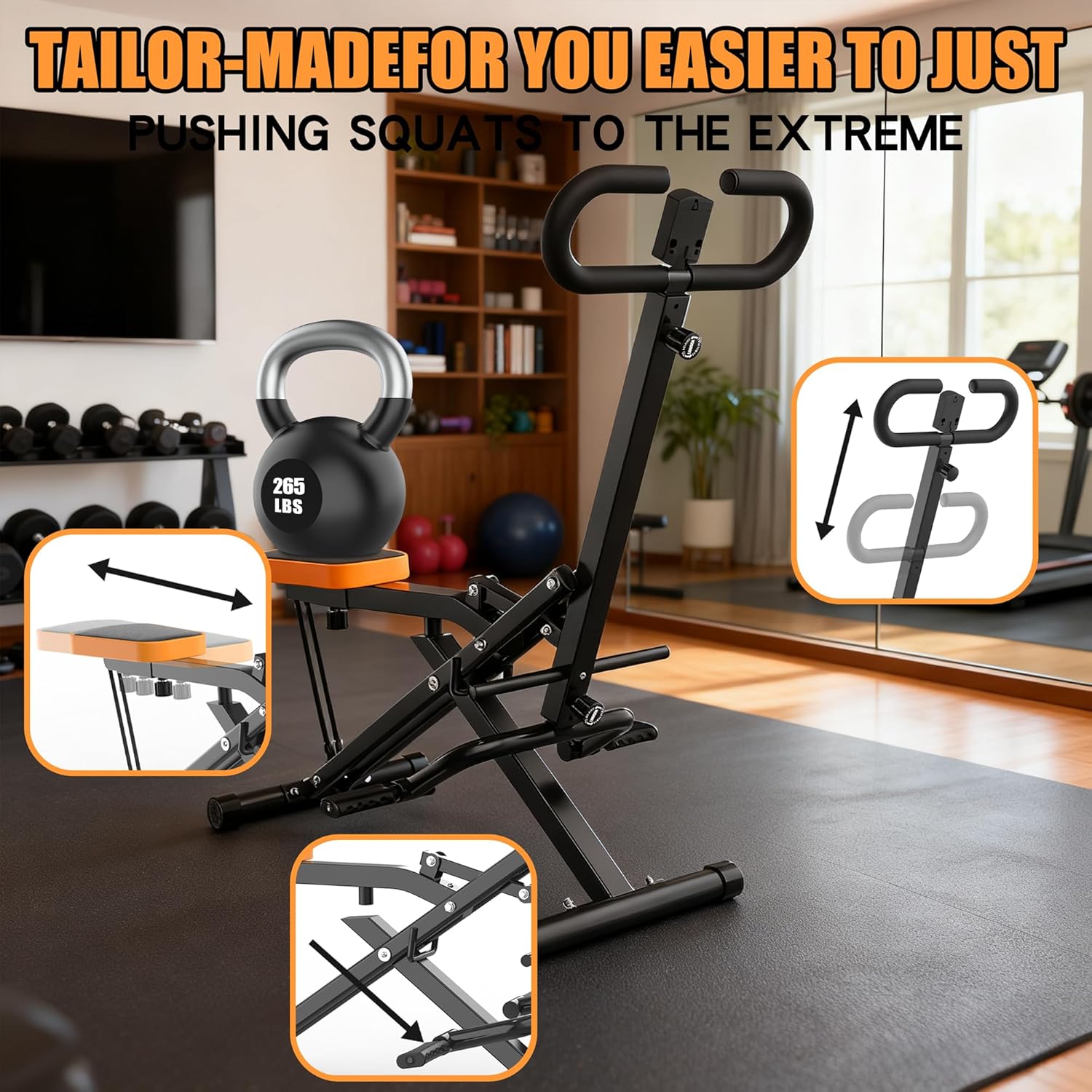 Home Gym Resistance - جهاز تمارين القرفصاء المنزلي، جهاز تدريب