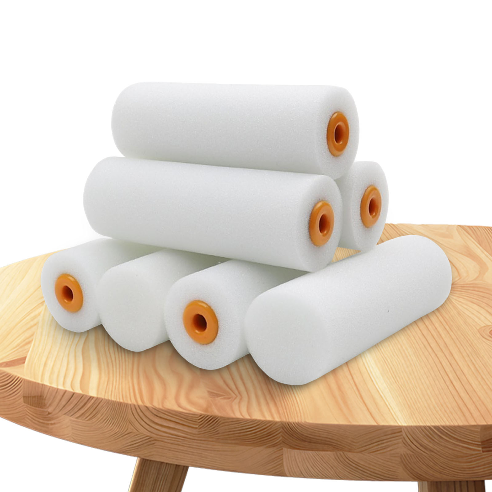 Foam Roller High Density - 10 قطع من بكرات الطلاء الإسفنجية