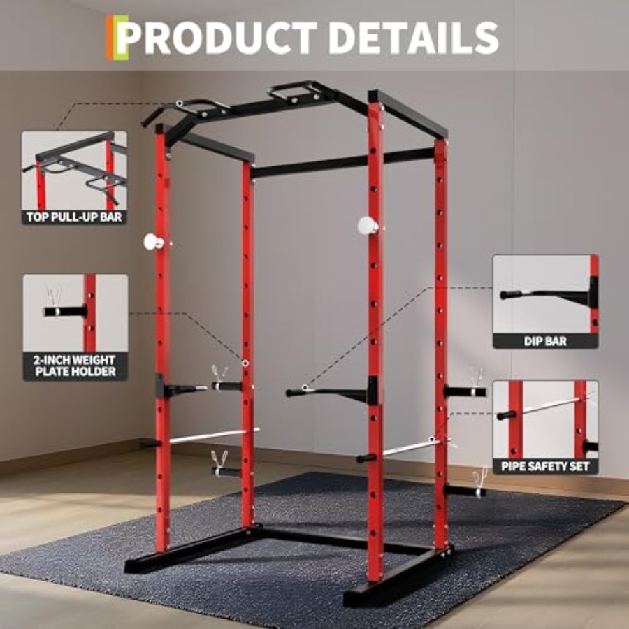 قفص تمارين قوي مع قضيب سحب، رف - مراجعة Home Gym Pull Up وسعره