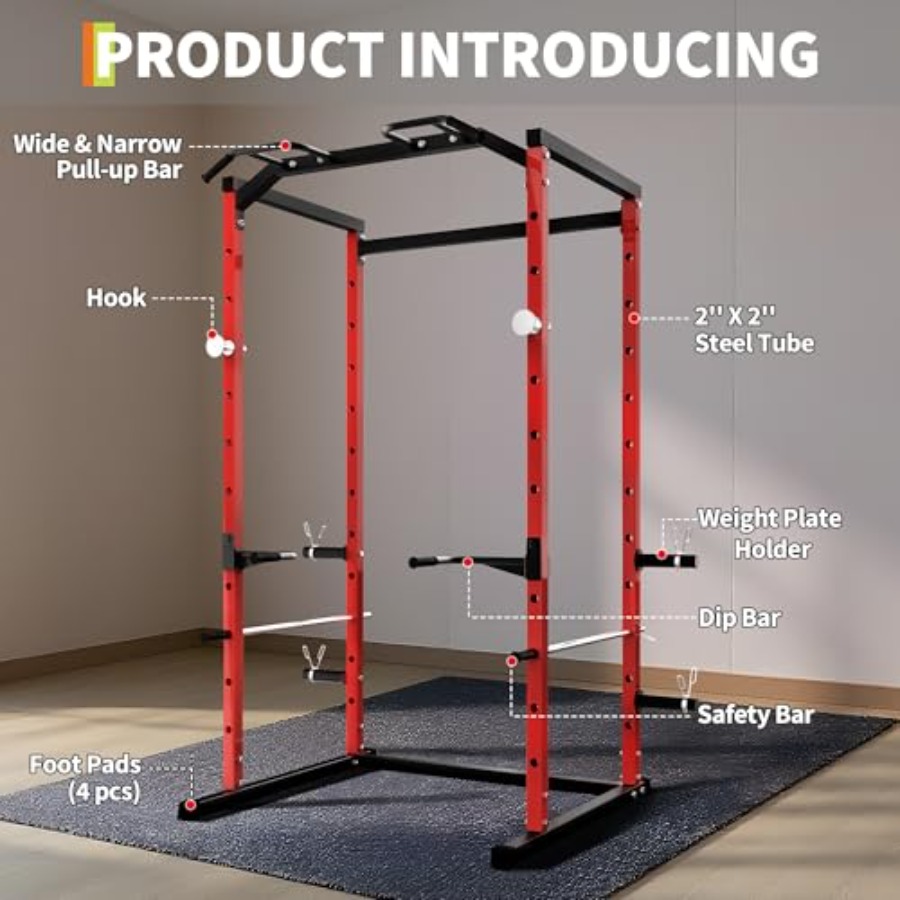 قفص تمارين قوي مع قضيب سحب، رف - مراجعة Home Gym Pull Up وسعره