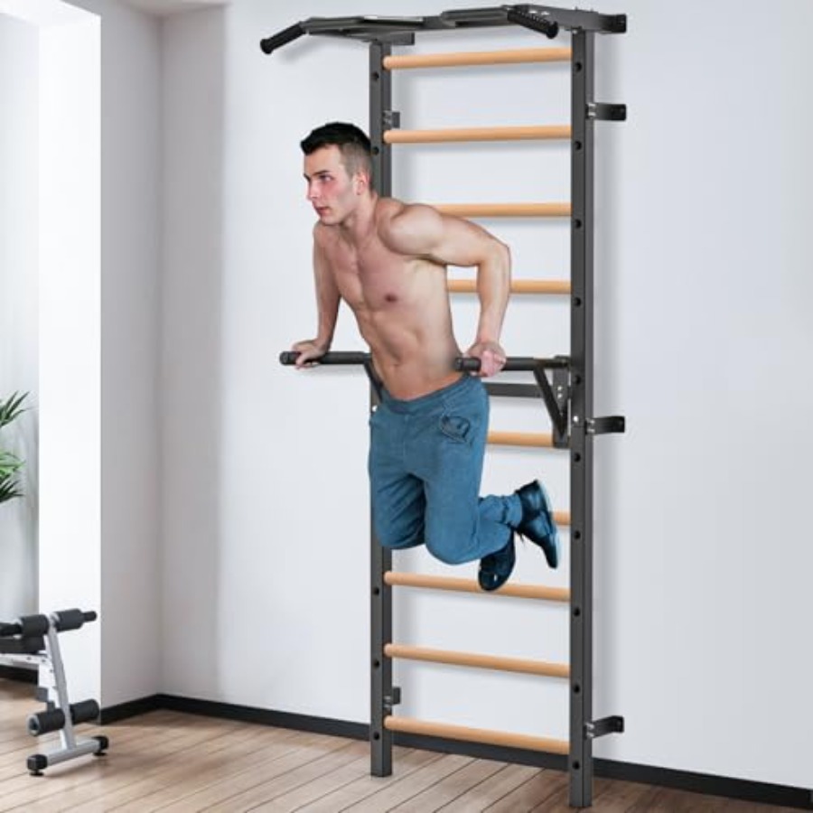 عارضة جدارية للجمباز 2x2، سلم  - مراجعة Home Gym Pull Up وسعره