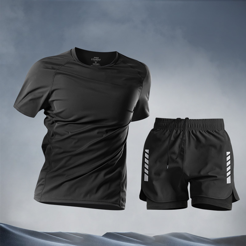 بدلات كاجوال للرجال، طقم شورت  - مراجعة Home Gym Outfit وسعره