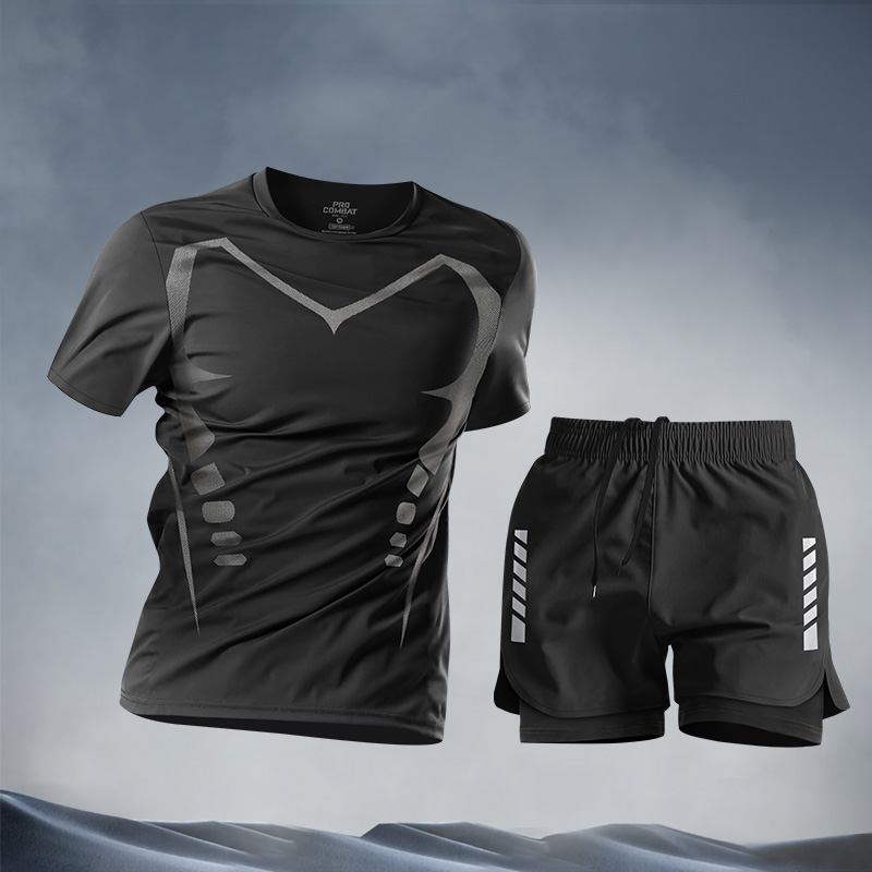 بدلات كاجوال للرجال، طقم شورت  - مراجعة Home Gym Outfit وسعره